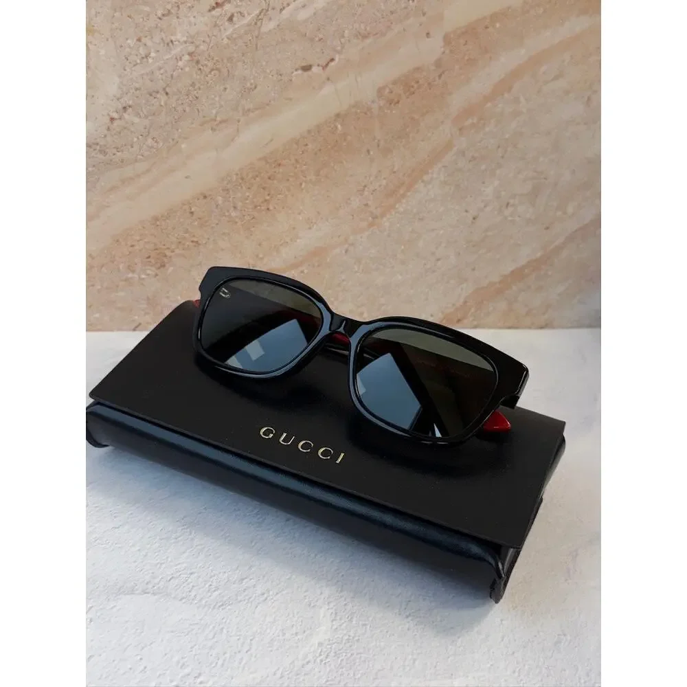 NEW Gucci GG1872SK Black Striped Leg Sunglasses $460